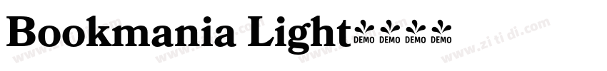 Bookmania Light字体转换